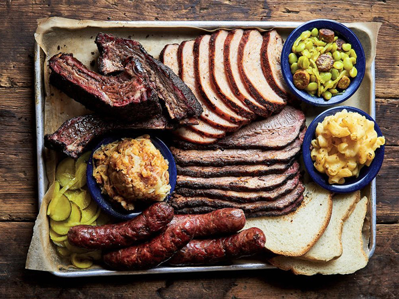 BBQ with all the fix-ins at Bow and Arrow BBQ in Auburn.